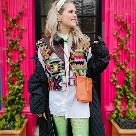 H&M Studio Collection Green Leopard Print Patterned Leggings - Picture 12 of 16